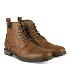 Bottines Rangers COGNAC Homme Motif Uni Lacets