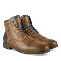 Bottines Rangers COGNAC Homme Motif Uni Lacets