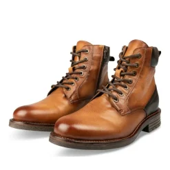 Bottines Rangers COGNAC Homme CUIR Lacets