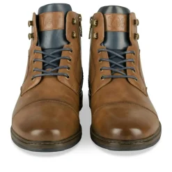 Bottines Rangers COGNAC Homme Motif Uni Lacets