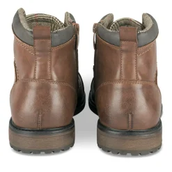 Bottines Rangers COGNAC Homme Motif Uni Lacets