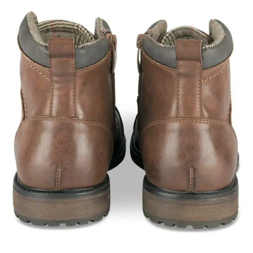 Bottines Rangers COGNAC Homme Motif Uni Lacets