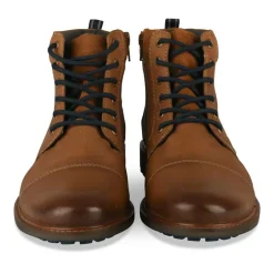 Bottines Rangers COGNAC Homme CUIR Motif Uni Lacets