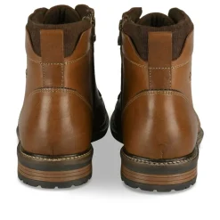 Bottines Rangers COGNAC Homme CUIR Motif Uni Lacets