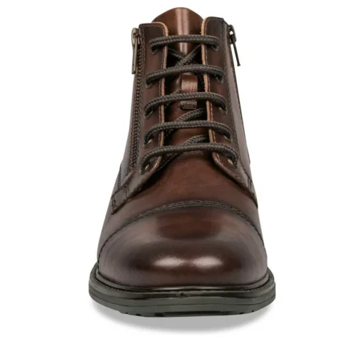 Bottines Rangers COGNAC Homme CUIR Lacets