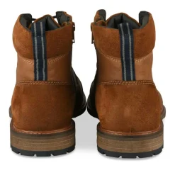 Bottines Rangers COGNAC Homme CUIR Motif Uni Lacets