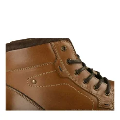 Bottines Rangers COGNAC Homme CUIR Motif Uni Lacets