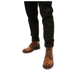 Bottines Rangers COGNAC Homme CUIR Lacets