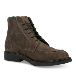 Bottines Rangers GRIS Homme CUIR Lacets