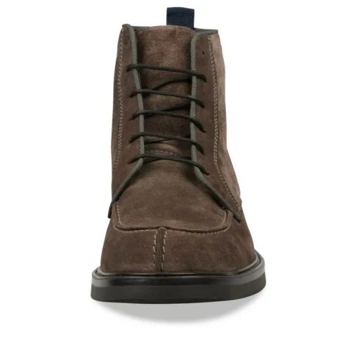 Bottines Rangers GRIS Homme CUIR Lacets