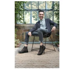 Bottines Rangers GRIS Homme CUIR Lacets