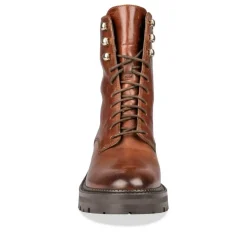 Bottines Rangers MARRON Femme CUIR Motif Uni Fermeture éclair