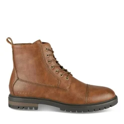 Bottines Rangers MARRON Homme Motif Uni Lacets