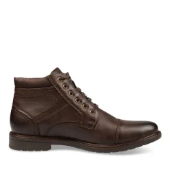 Bottines Rangers MARRON Homme Motif Uni Lacets