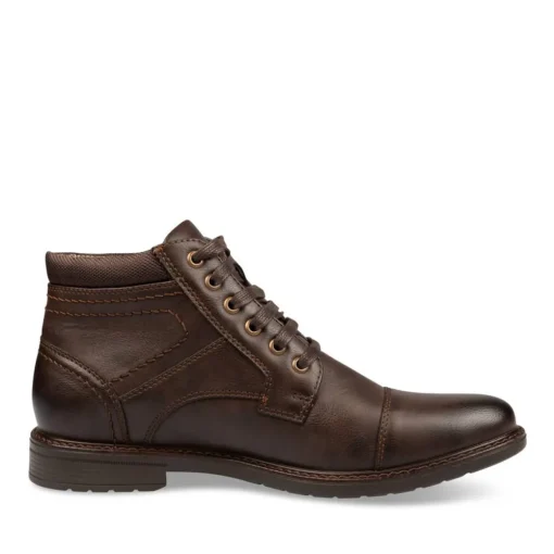 Bottines Rangers MARRON Homme Motif Uni Lacets