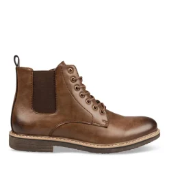 Bottines Rangers MARRON Homme Motif Uni Lacets