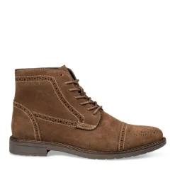 Bottines Rangers MARRON Homme CUIR Motif Uni Lacets