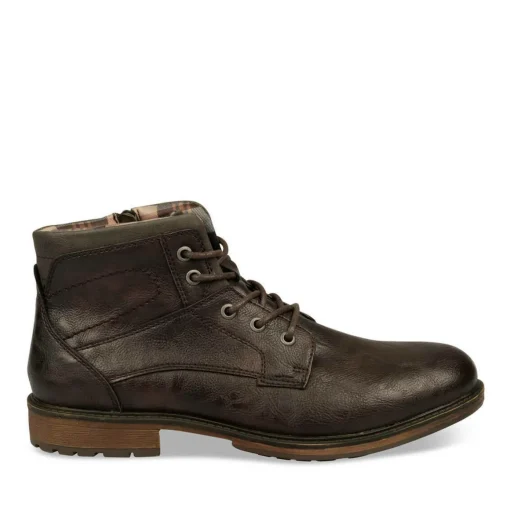 Bottines Rangers MARRON Homme Lacets