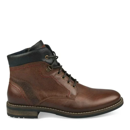 Bottines Rangers MARRON Homme CUIR Lacets