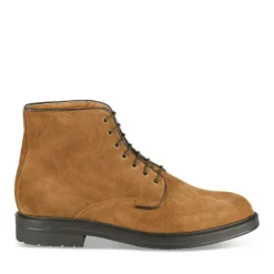 Bottines Rangers MARRON Homme CUIR Motif Uni Lacets