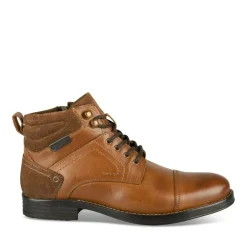 Bottines Rangers MARRON Homme CUIR Motif Uni Lacets