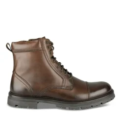 Bottines Rangers MARRON Homme CUIR Motif Uni Lacets