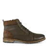 Bottines Rangers MARRON Homme CUIR Motif Uni Lacets