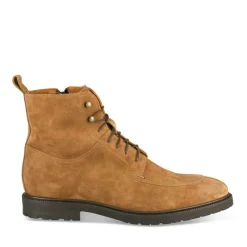 Bottines Rangers MARRON Homme CUIR Motif Uni Lacets