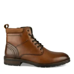 Bottines Rangers MARRON Homme CUIR Motif Uni Lacets