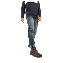 Bottines Rangers MARRON Homme Motif Uni Lacets