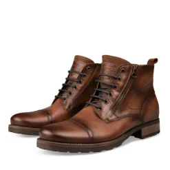 Bottines Rangers MARRON Homme CUIR Lacets