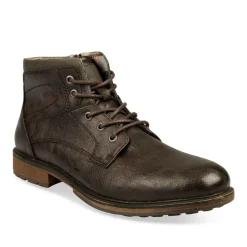 Bottines Rangers MARRON Homme Lacets