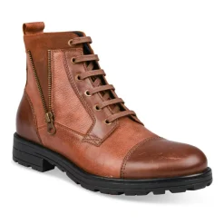 Bottines Rangers MARRON Homme CUIR Lacets