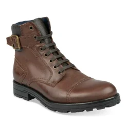 Bottines Rangers MARRON Homme CUIR Lacets