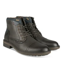 Bottines Rangers MARRON Homme Motif Uni Lacets