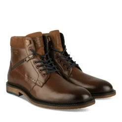 Bottines Rangers MARRON Homme CUIR Motif Uni Lacets