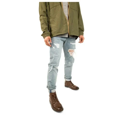 Bottines Rangers MARRON Homme Motif Uni Fermeture éclair