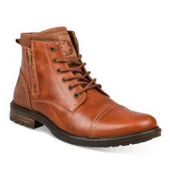 Bottines Rangers MARRON Homme CUIR Lacets