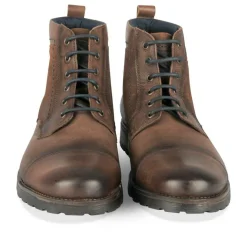 Bottines Rangers MARRON Homme CUIR Motif Uni Lacets