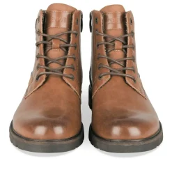 Bottines Rangers MARRON Homme Motif Uni Lacets
