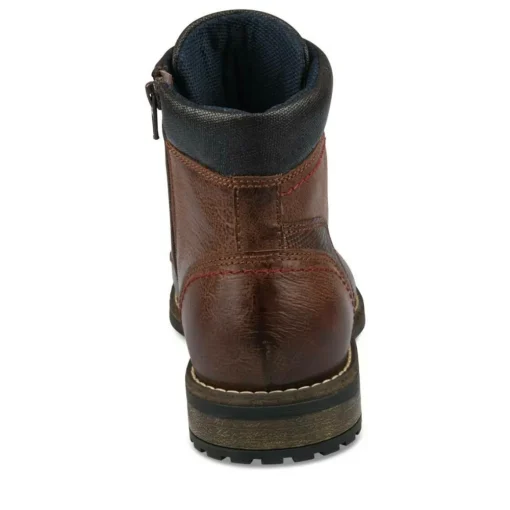 Bottines Rangers MARRON Homme CUIR Lacets