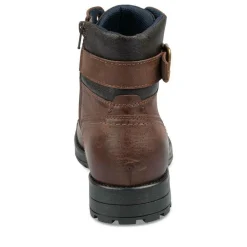 Bottines Rangers MARRON Homme CUIR Lacets