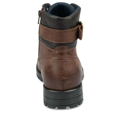 Bottines Rangers MARRON Homme CUIR Lacets