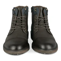 Bottines Rangers MARRON Homme Motif Uni Lacets