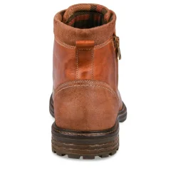 Bottines Rangers MARRON Homme CUIR Lacets