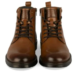Bottines Rangers MARRON Homme CUIR Motif Uni Lacets