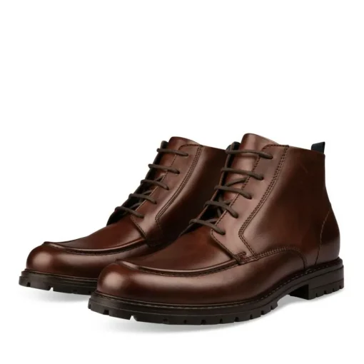Bottines Rangers MARRON Homme CUIR Lacets