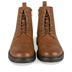 Bottines Rangers MARRON Homme Motif Uni Lacets