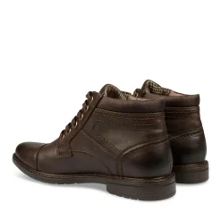 Bottines Rangers MARRON Homme Motif Uni Lacets