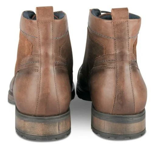 Bottines Rangers MARRON Homme CUIR Motif Uni Lacets